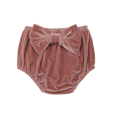 Newborn Kid Baby Girl Casual PP Pants Pleuche Shorts Gold Velvet Bowknot Bloomer 2024 - buy cheap