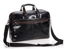 Luxury Men Leather Briefcase Men Business Bag Genuine Leather Briefcase male 15"Laptop Bag portfolia attache office Bag Black 2024 - buy cheap