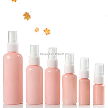 Empty Pink Spray Pump Bottle 50ml Spray Bottle 20ml 30ml Empty Plastic Cosmetic Container 100ml Plastic Spray Bottle 60ml 50pcs 2024 - buy cheap
