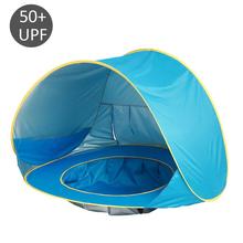 Barraca portátil para bebês, tenda para praia, montável na sombra, proteção solar uv, proteção infantil, verão, acampamento ao ar livre, acessório de sombra 2024 - compre barato