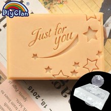 Cute Just For You Handmade Soap Making Stamp Star Clear Natural Organic Stamps Glass Meteor Pattern Soap Seal Acrylic Chapters 2024 - buy cheap