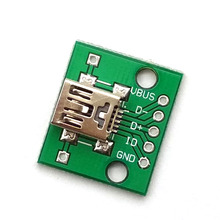 Мини-адаптер USB для DIP-адаптера, преобразователь для 2,54 мм печатной платы, DIY источник питания, Новинка 2024 - купить недорого