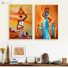 African Women Life Vintage Style Vintage Poster Prints Oil Painting On Canvas Wall Art Murals Pictures For Living Room 2024 - buy cheap