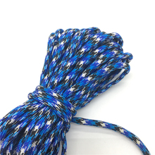 10yds Paracord 550 Parachute Cord Lanyard Rope Mil Spec Type III 7 Strand Climbing Camping Survival Equipment #Blue+white+Black 2024 - buy cheap