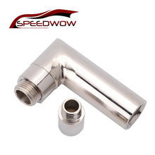 SPEEDWOW M18 X 1.5 O2 Oxygen Sensor Angled Extender Spacer 90 Degree 02 Bung Extension Car Accessories 2024 - buy cheap