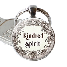 Kindred Spirit-llavero con frase "Anne of Green Gables", cadena de eslabones con frase literaria, joyería de lujo 2024 - compra barato