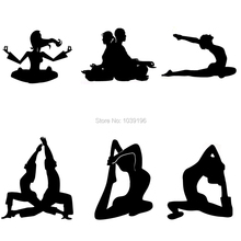 10 x Car Styling Aerobic Exercise Yoga Build Your Body Car Decal  Car Sticker Car Bumper Body Creative Pattern Vinyl 2024 - buy cheap