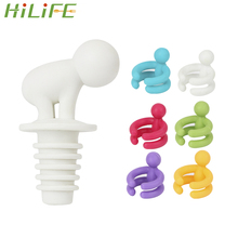 HILIFE 7 pcs/set Cute Wine Bottle Stopper Bar Party Supplies Rubber Wine Glass Label Drink Cup Silicone Marker Leak Free 2024 - buy cheap