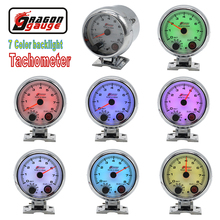 Dragon 3.75 Inch Stepper Motor Ｇasoline Engine 4/6/8 Cylinder 7 Colors Light  Auto Tachometer Gauge 8000 RPM Meter Free Shipping 2024 - buy cheap