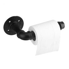 Настенный держатель рулона туалетной бумаги железная труба роликовая стойка для салфеток ванная вешалка для кухонных полотенец Держатель для туалетных рулонов 2024 - купить недорого