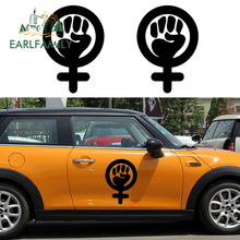 EARLFAMILY 58cm X 42.53cm 2x Feminist Lady Girl Symbol Graphical (one for Each Side) Car Sticker for Truck Door Vinyl Decal 2024 - buy cheap