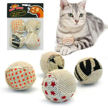 4Pcs/Set Canvas Ball Cat Ball Toy Creative Interactive Funny Canvas Cat Toy Kitten Toy Set Pet Supplies 2024 - buy cheap