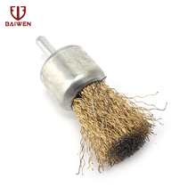 35mm Copper Coated Steel Wire Brush Pen Brush For Metal Polishing Cleaning Tool 2024 - buy cheap