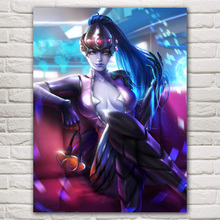 Imagem de tela modular para decoração caseira, 1 peça, overwatch sexy, para pintura de jogo, pôster de parede para pintura de tela doméstica, atacado 2024 - compre barato