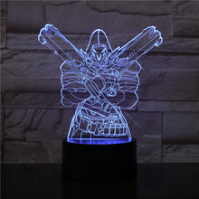 Game Overwatch 3D Lamp Table Bedroom Decorative Lamp USB Touch Sensor 7 Color Changing LED Night Light Decor Maison 2445 2024 - buy cheap