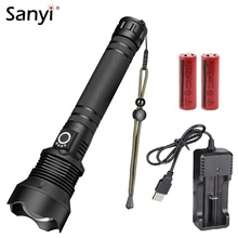 LED Flashlight Tactical Flash Light Zoomable Focus 3 Modes Lantern Torch Flashlights For Fishing Camping By 26650 With Hand Rope 2024 - buy cheap