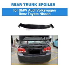 For Audi A3 A4 A5 A6 A7 VW BMW F10 M5 F80 M3 F12 M6 Rear Trunk Boot Lip Wing Spoiler Coupe Sedan Universal Spoiler Carbon Fiber 2024 - buy cheap