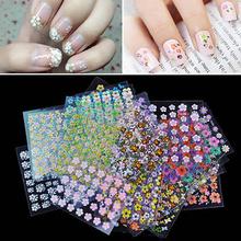 50 Sheets Nail Art Design Water Transfer Nails Sticker Floer Nails Wraps Flower As Picture Show Decals Set 2024 - buy cheap