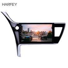 Harfey автомобильный стерео экран радио 10,1 "Android 8,1 для 2017 Toyota Corolla (LHD) Автомобильный мультимедийный плеер Wifi Bluetooth GPS навигация 2024 - купить недорого