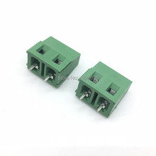 100pcs KF128-7.5-2P Screw 2Pin 7.5mm Straight Pin PCB Screw Terminal Block Connector 300V/10A Green Color 2024 - buy cheap