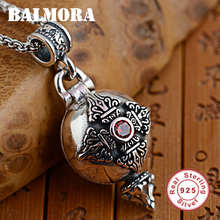 BALMORA Authentic 925 Sterling Silver Ajra Gaudencio Box & Six words' Sutra Pendants Women Men Gifts Antique Jewelry SY12684 2024 - buy cheap