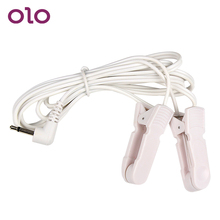 OLO Electric Shock Nipple Clamps Labia Clips Nipple Flirting Toys Clitoris Clip Stimulator SM Sex Toys For Couples Unisex 2024 - buy cheap