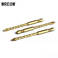4 size Power Drill & Saw Set HSS Steel Titanium Coated Woodworking Wood Twist Drill Bit 6mm 8mm 10mm 12mm for Carbide Tile Glass 2024 - buy cheap