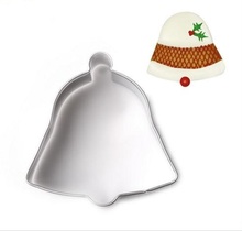 Christmas Gift Bell Cookie Cutter 3D Stainless Steel Biscuit Fondant Cake Mold DIY Christmas Party Decorating Baking Tool 2024 - buy cheap