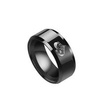Мужское кольцо из сплава с принтом в виде сердца 2024 - купить недорого