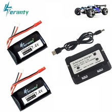 7.4v Balanced Battery Charger For Wltoys V353 A949 A959 A969 A979 k929 7.4v 1100mah lipo Battery For RC Cars Helicopters Boats 2024 - buy cheap
