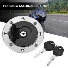 Fuel Cap Motorcycle Fuel Gas Cap Tank Cover with 2 Keys Universal for Suzuki GSXR 600 750 1000 K1 SV650 2000 2001 2002 2003 2024 - buy cheap