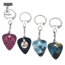 Acoustic Electric Celluloid Smooth Guitar Plectrum Picks Happy Halloween Keychain Key Fob 2024 - buy cheap