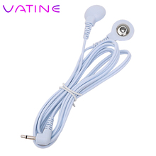 VATINE-Línea de electroestimulación con hebilla de doble cabeza, accesorios de masajeador de terapia, alambre de descarga eléctrica 2024 - compra barato