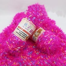 100g Colorful Dots Coral Velvet Artificial Mink Cashmere Yarn Soft Baby Cotton Yarn for Hand Knitting Crochet Thread QW059 2024 - buy cheap