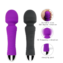 Powerful Oral Clit Vibrators for Women USB Charge AV Magic Wand Vibrator Massager G-point  massager Adult Sex Toys Sex  Product 2024 - buy cheap