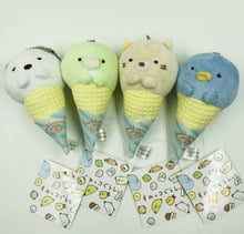 10/Lot 4 Styles 11CM Sumikko Ice Cream Keychain For Pendants Gifts Plush Doll Stuffed Toys 2024 - buy cheap