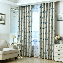 Blackout Curtains For Bedroom Kitchen Window Curtains Shade Floral Blinds Drapes For Living Room Door Cortinas Fabric Tend Panel 2024 - buy cheap