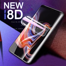 Película de hidrogel 8d para celulares, película protetora de tela para samsung galaxy s10 j4 j6 a6 plus 2018 película protetora macia a7 hd 2024 - compre barato