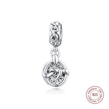 Fits Europe Bracelet 925 Sterling Silver Clear CZ Knotted Heart Dangle Charms Beads for Jewelry Making Kralen 2024 - buy cheap