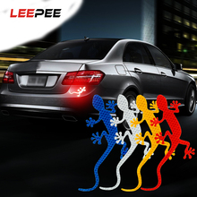 Leeeee-adesivo refletivo para carro gecko, fita reflexiva, para-choque, decoração automotiva, marca de segurança, estilo 2024 - compre barato