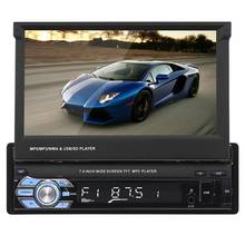 7" Car Car MP5 Player Stereo RDS AM FM Radio GPS Navigation Retractable 1 DIN Touch Screen USB Bluetooth 2024 - buy cheap