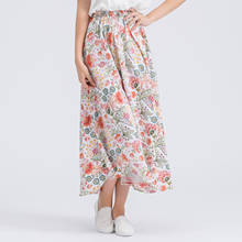 2019 Summer Fashion Skirts Womens Half Skirt Bohemia Cotton Casual Floral Print Skirt Retro Puff Skirts Femme Saia G3P7 2024 - buy cheap