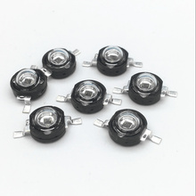 50 pcs 850nm Infravermelho Luz Vermelha 3 W Preto Suporte de Cobre de Alta Potência LEVOU Chip 850nm Infravermelho de Visão Noturna LED contas
