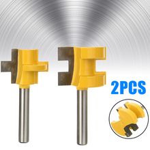 2pcs Milling Cutter Carbide Steel Router Bit,2 Bit Tongue And Groove Router Bit 1/4" Shank Woodworking Chisel Cutter Mayitr 2024 - buy cheap