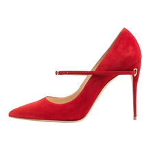 Zapatos de boda con tacones rojos para mujer, tacones de aguja puntiagudos, con correa en el tobillo, para banquete, gran oferta, 2019 2024 - compra barato