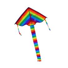 Colorful Rainbow Kite Long Tail Nylon Outdoor Kites Flying Toys For Children Kids Stunt Kite Surf Without Control Bar and Line 2024 - buy cheap