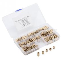 140pcs/set M6 Brass Cylinder Nuts Knurled Threaded Round Insert Embedded Nuts Fastener Hardware Tool 2024 - buy cheap