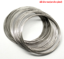 DoreenBeads 200 Loops Silver Color Memory Beading Wire 80mm-85mm Dia. (B18222) yiwu 2024 - buy cheap