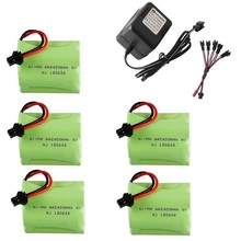 ( T model ) 6V 2400mAh Battery and Charger Remote Controul toys lighting secuity faclities 6v NiMH battery TOYS Cars Gun battery 2024 - buy cheap