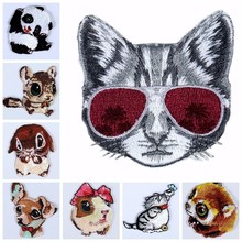 Kawaii Animal bordado Parches adhesivos para planchado mascotas Gatos Perros Panda ratón apliques Diy ropa abrigo Parches de alta calidad 2024 - compra barato